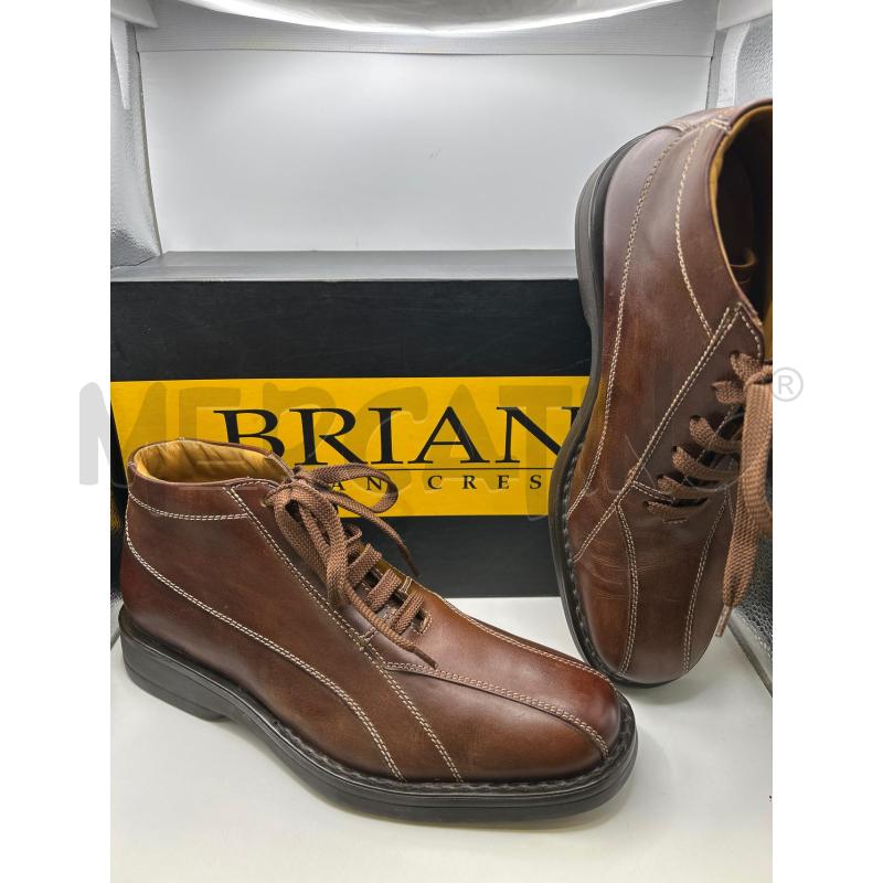 SCARPE BRIAN CRESS UOMO MARRONI PELLE STRINGATE | Mercatino dell'Usato Roma porta maggiore 1