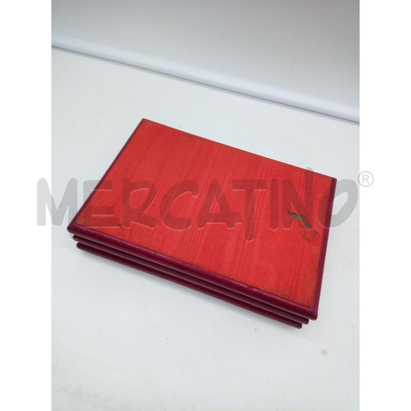 SCATOLA CUOIO ROSSO B ORO | Mercatino dell'Usato Roma porta maggiore 4