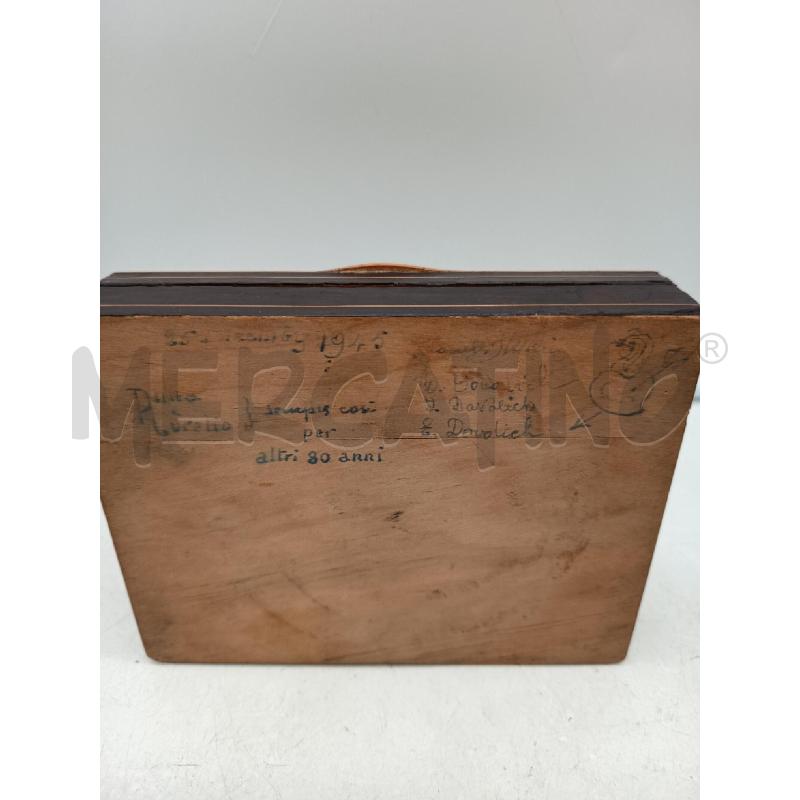 SCATOLA LEGNO INTARSIATO CARTE DA GIOCO  | Mercatino dell'Usato Roma porta maggiore 4
