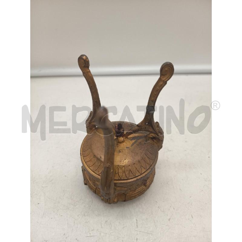 SCATOLINA ALTA TRIPODE IMPERO BRONZO DORATO MANCANZA | Mercatino dell'Usato Roma porta maggiore 4