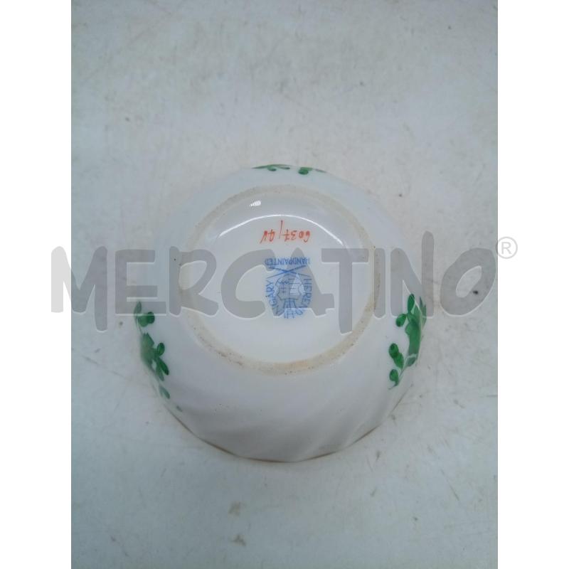 SCATOLINA PORC HEREND FIORI VERDI | Mercatino dell'Usato Roma porta maggiore 3