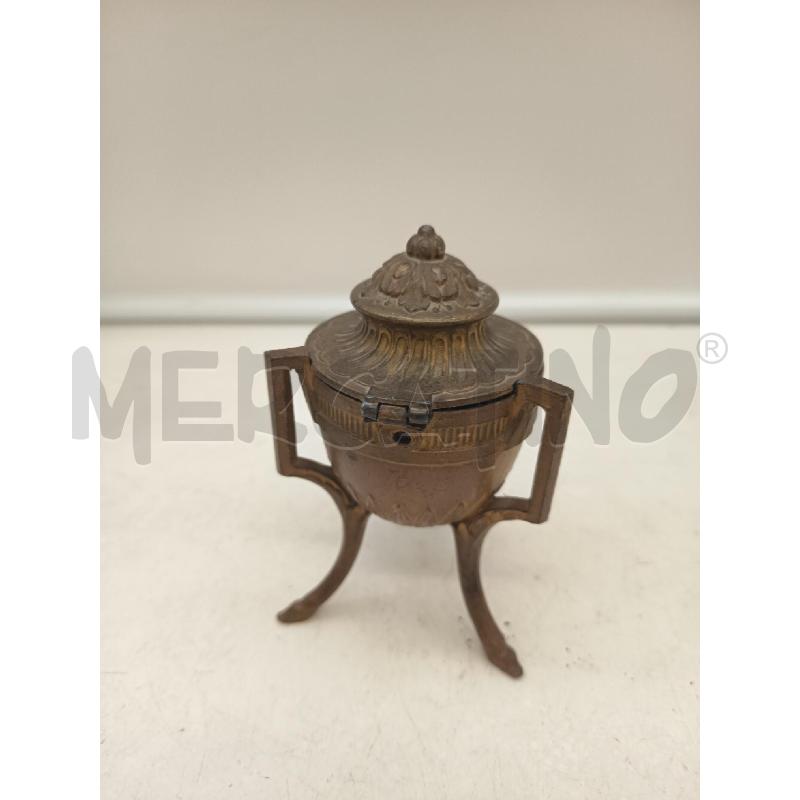 SCATOLINA VASO TRIPODE IMPERO BRONZO DOARATO | Mercatino dell'Usato Roma porta maggiore 3