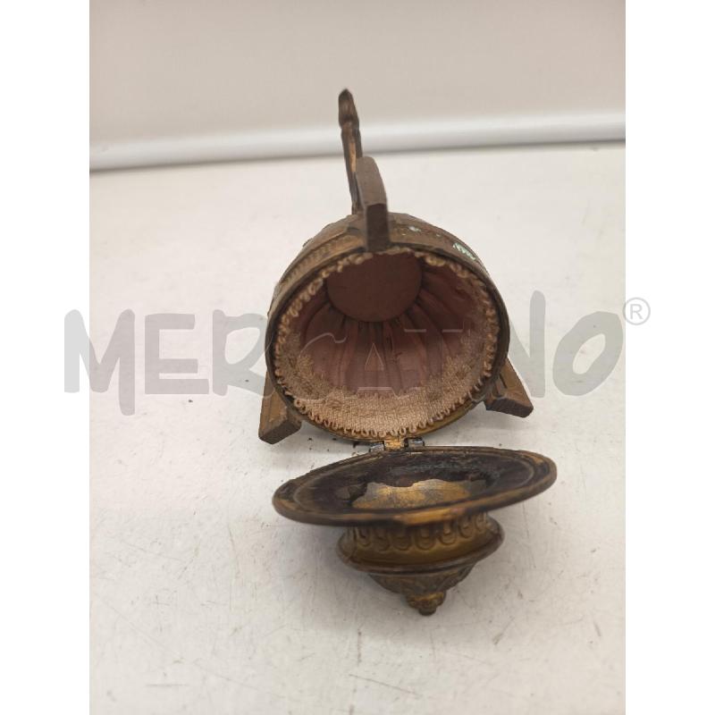 SCATOLINA VASO TRIPODE IMPERO BRONZO DOARATO | Mercatino dell'Usato Roma porta maggiore 5