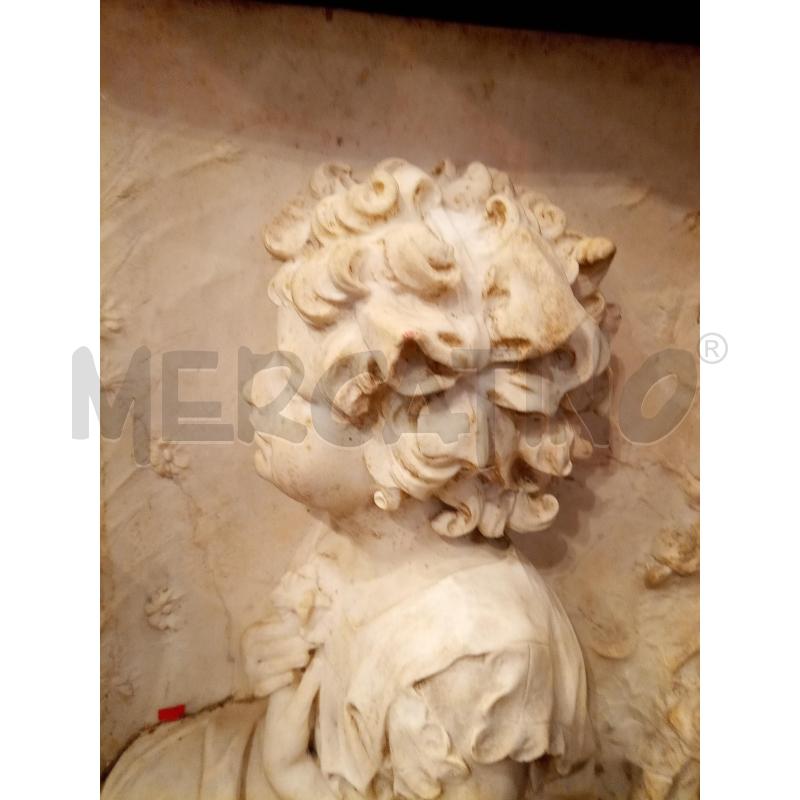 SCULTURA ALTORILIEVO BIMBO MARMO  | Mercatino dell'Usato Roma porta maggiore 3