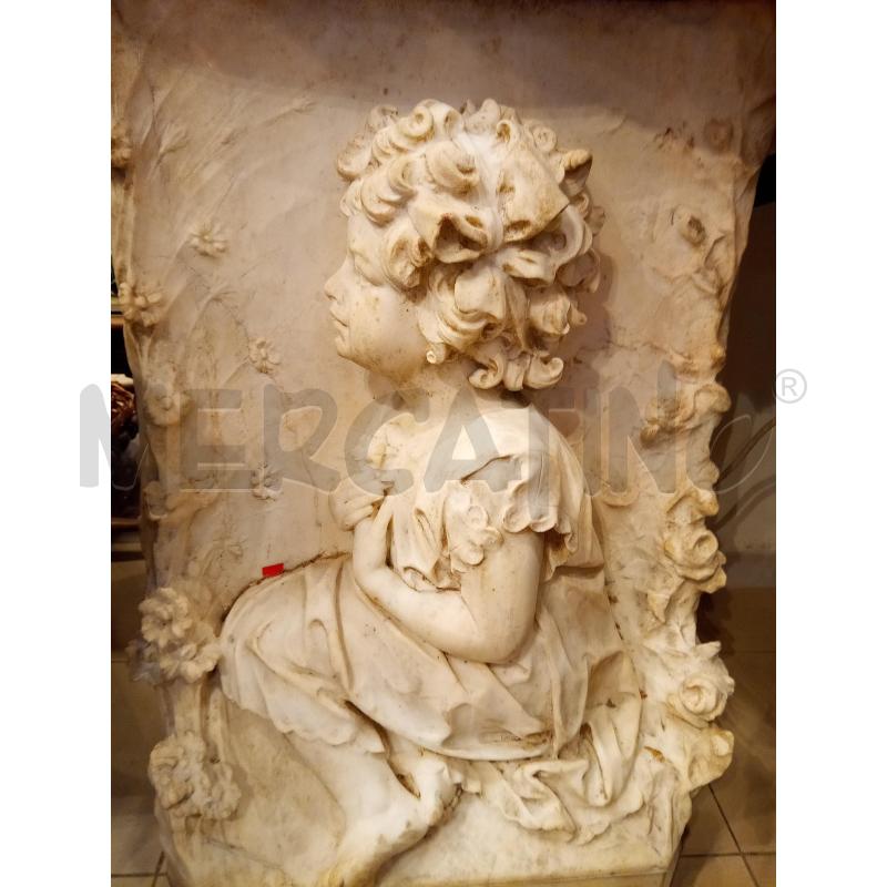 SCULTURA ALTORILIEVO BIMBO MARMO  | Mercatino dell'Usato Roma porta maggiore 5