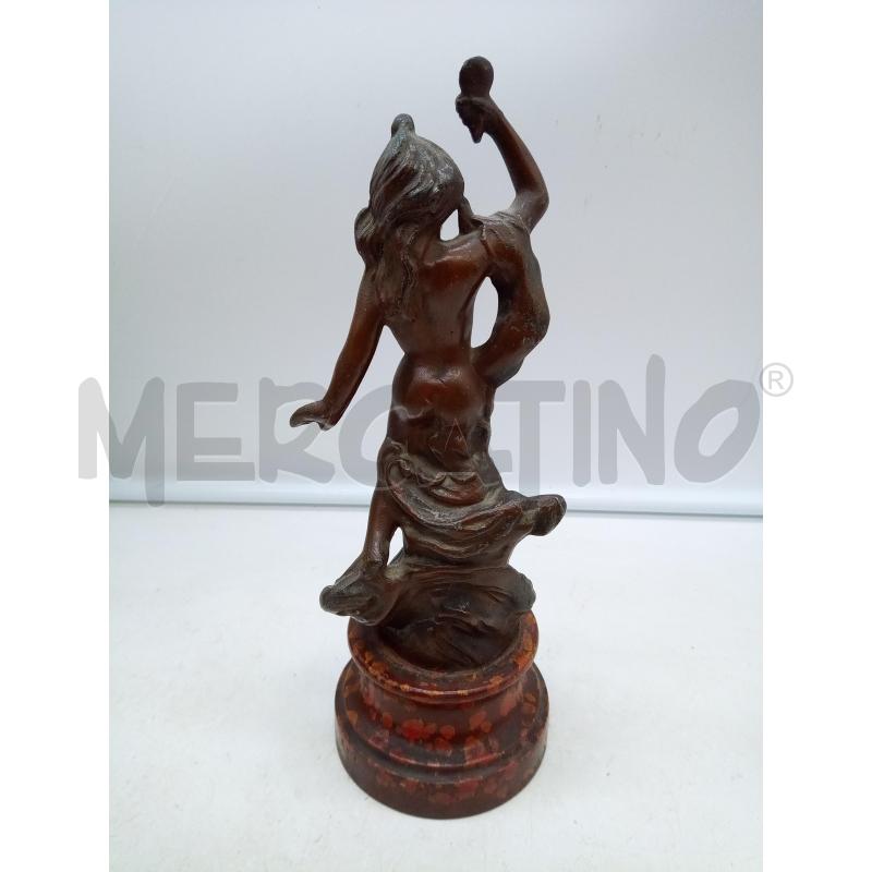 SCULTURA ANTIMONIO DONNINA BASE LEGNO | Mercatino dell'Usato Roma porta maggiore 3