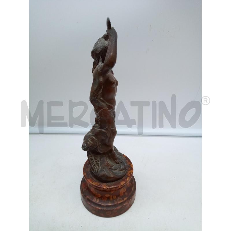 SCULTURA ANTIMONIO DONNINA BASE LEGNO | Mercatino dell'Usato Roma porta maggiore 4