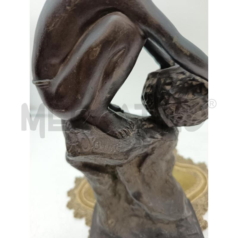 SCULTURA BRONZO PESCATORELLO D'ORSI  | Mercatino dell'Usato Roma porta maggiore 5
