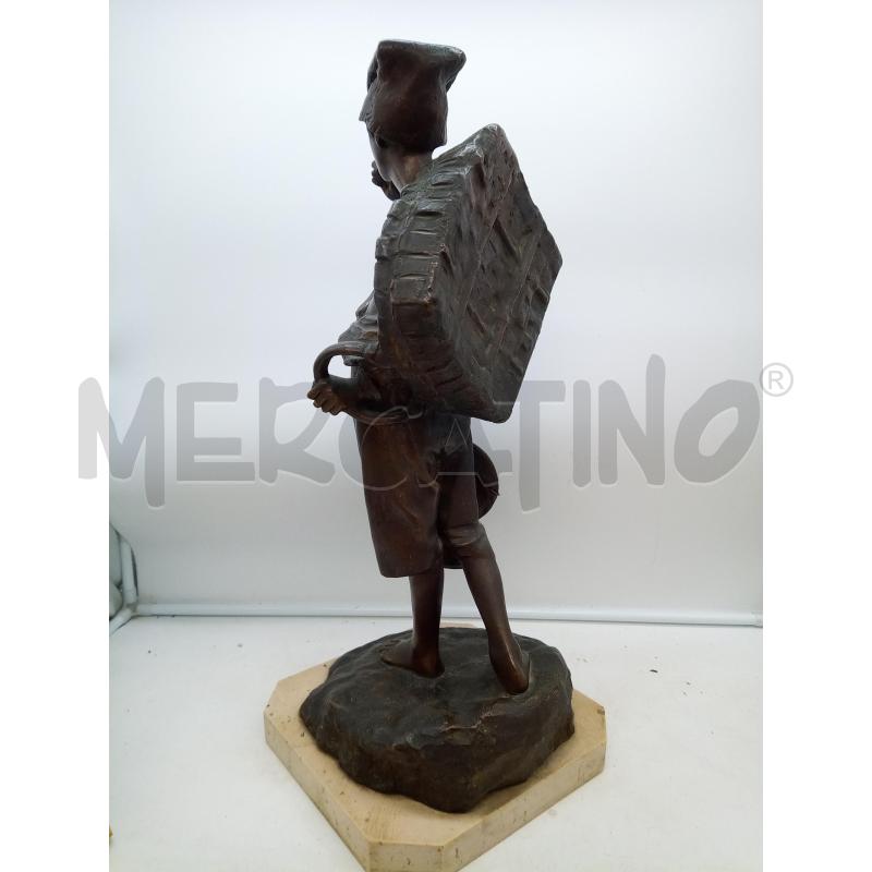 SCULTURA BRONZO PESCATORE D ORSI ANCHILLE MANCANZE  | Mercatino dell'Usato Roma porta maggiore 4