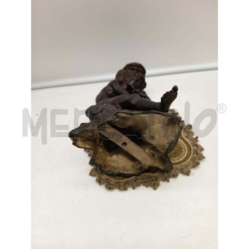 SCULTURA BRONZO PESCATORE PARENTE  | Mercatino dell'Usato Roma porta maggiore 5