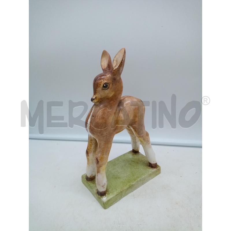 SCULTURA CERAMICA CERBIATTO ZACCAGNINI  | Mercatino dell'Usato Roma porta maggiore 1