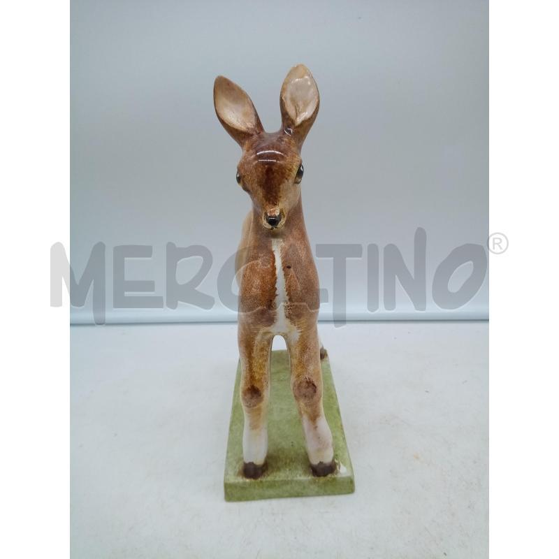 SCULTURA CERAMICA CERBIATTO ZACCAGNINI  | Mercatino dell'Usato Roma porta maggiore 2