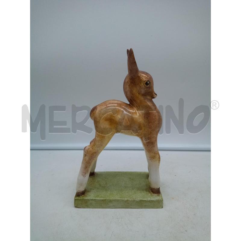 SCULTURA CERAMICA CERBIATTO ZACCAGNINI  | Mercatino dell'Usato Roma porta maggiore 3