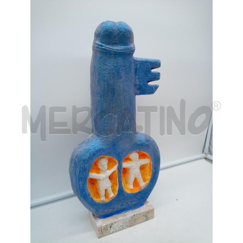 SCULTURA FALLICA CHIAVE DELLA VITA  | Mercatino dell'Usato Roma porta maggiore 2