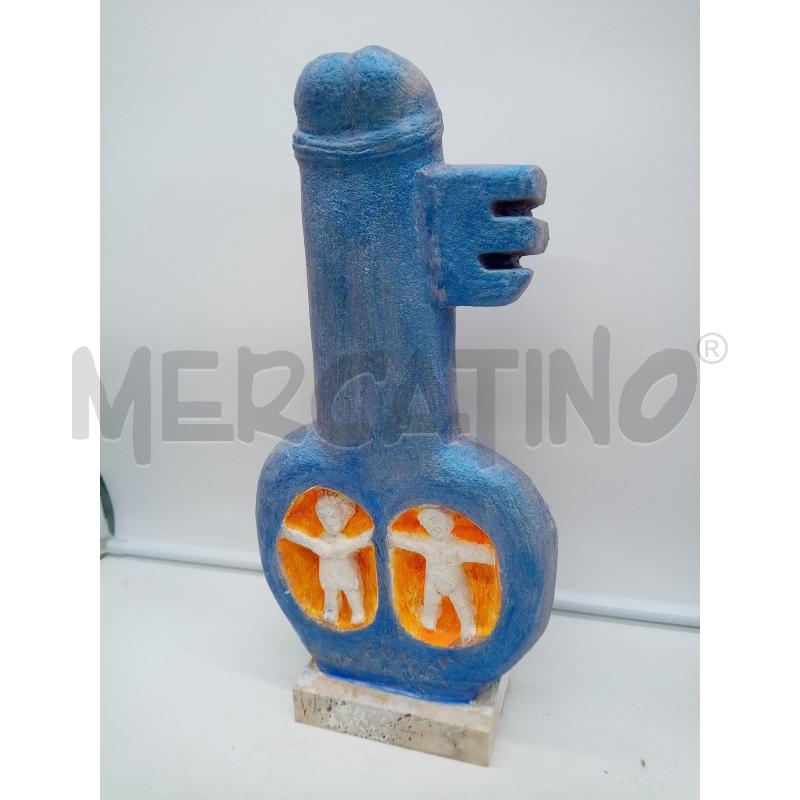 SCULTURA FALLICA CHIAVE DELLA VITA  | Mercatino dell'Usato Roma porta maggiore 3