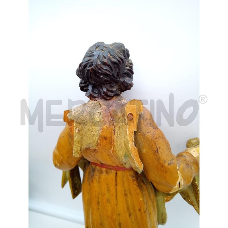 SCULTURA LIGNEA ANGELO VELO DELLA VERONICA | Mercatino dell'Usato Roma porta maggiore 5
