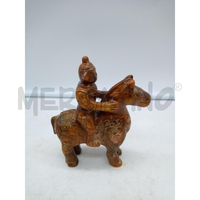 SCULTURA PIETRA CAVALIERE ORIENTALE | Mercatino dell'Usato Roma porta maggiore 4