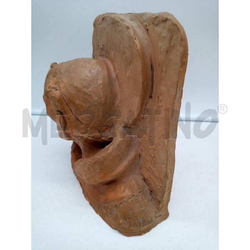 SCULTURA TERRACOTTA BUSTO SANTO | Mercatino dell'Usato Roma porta maggiore 3