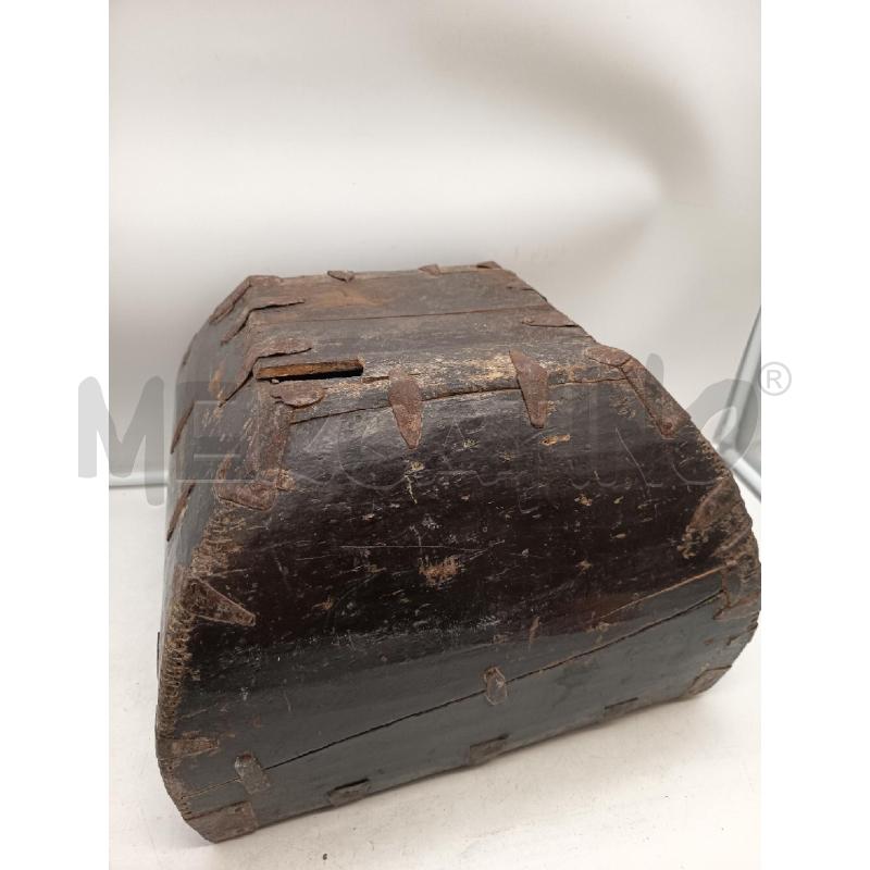 SECCHIO MISURAZIONE RISO EPOCA LEGNO E METALLO  | Mercatino dell'Usato Roma porta maggiore 4