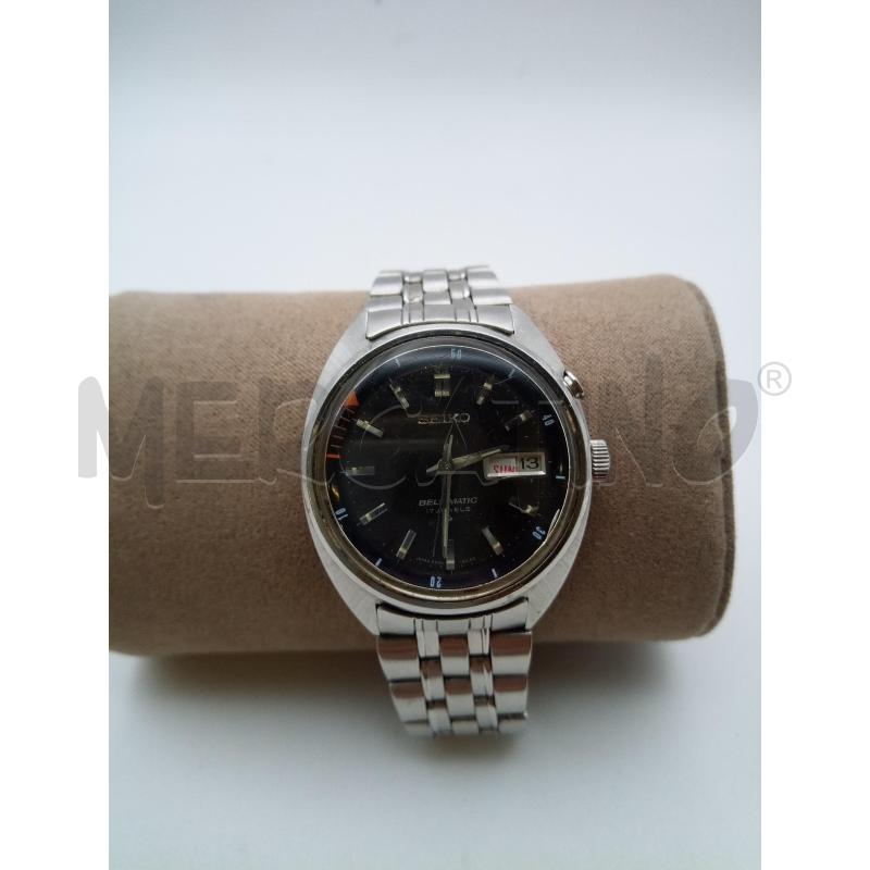 SEIKO BELL MATIC OROLOGIO QUADRANTE NERO CINTURINO ACCIAIO | Mercatino dell'Usato Roma porta maggiore 1