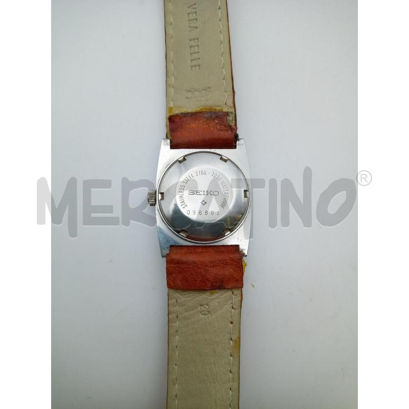SEIKO OROLOGIO AUTOMATICO QUADRANTE ARGENTATO CINTURINO MARRONE PELLE VINTAGE | Mercatino dell'Usato Roma porta maggiore 3