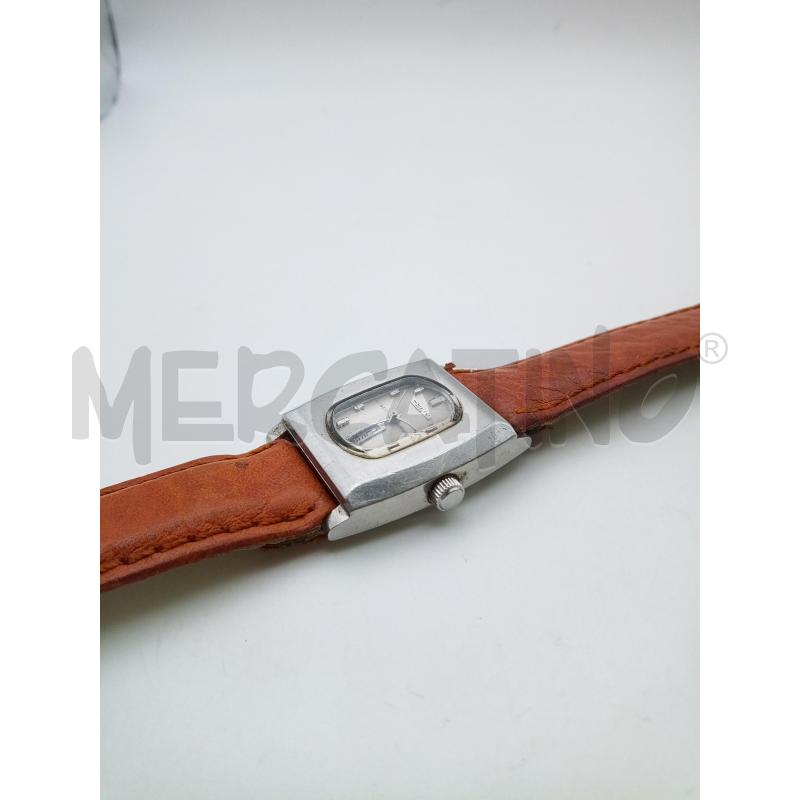SEIKO OROLOGIO AUTOMATICO QUADRANTE ARGENTATO CINTURINO MARRONE PELLE VINTAGE | Mercatino dell'Usato Roma porta maggiore 4