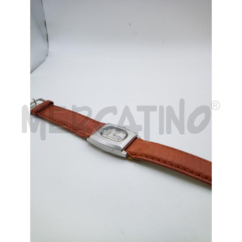 SEIKO OROLOGIO AUTOMATICO QUADRANTE ARGENTATO CINTURINO MARRONE PELLE VINTAGE | Mercatino dell'Usato Roma porta maggiore 5