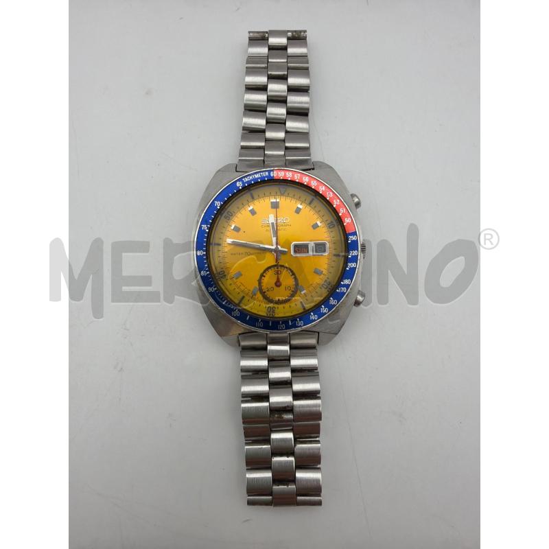 SEIKO POGUE OROLOGIO QUADRANTE GIALLO CINTURINO ACCIAIO  | Mercatino dell'Usato Roma porta maggiore 1