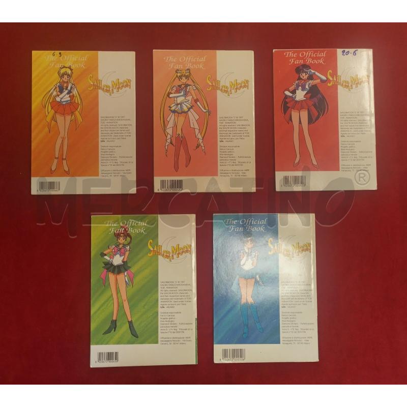 SERIE COMPLETA 5 VOLUMI SAILOR MOON THE OFFICIAL FAN BOOK | Mercatino dell'Usato Roma porta maggiore 4