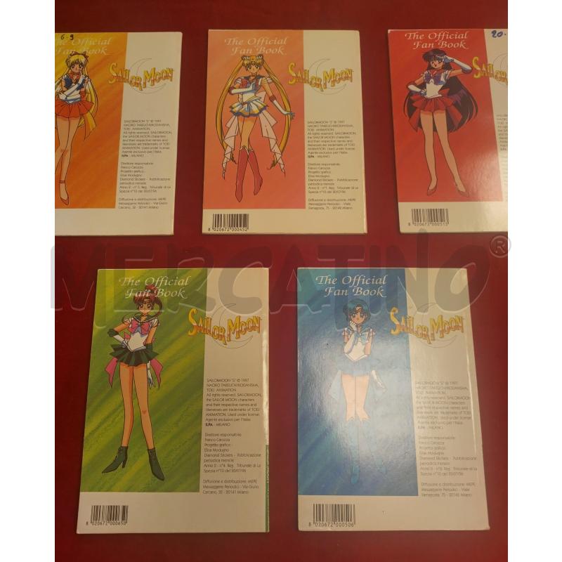 SERIE COMPLETA 5 VOLUMI SAILOR MOON THE OFFICIAL FAN BOOK | Mercatino dell'Usato Roma porta maggiore 5