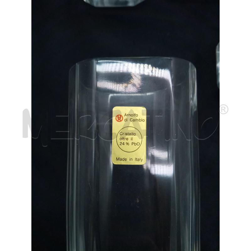 SET BICCHIERI CILINDRO SQUADRATI ARNOLFO DI CAMBIO | Mercatino dell'Usato Roma porta maggiore 3