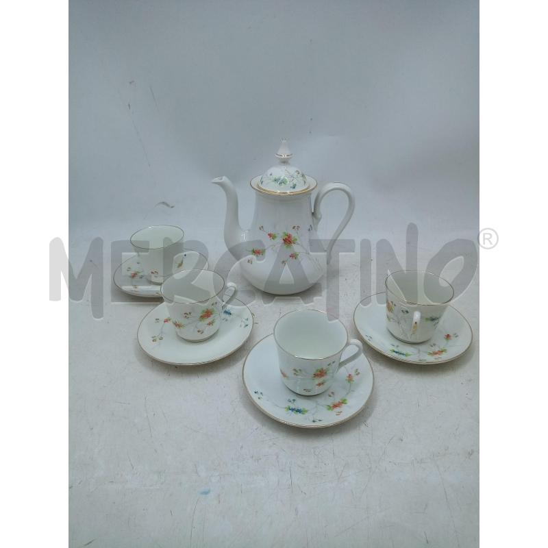 SET CAFFE PORCELLAAN GINORI FIORELLINI DIPINTI  | Mercatino dell'Usato Roma porta maggiore 2