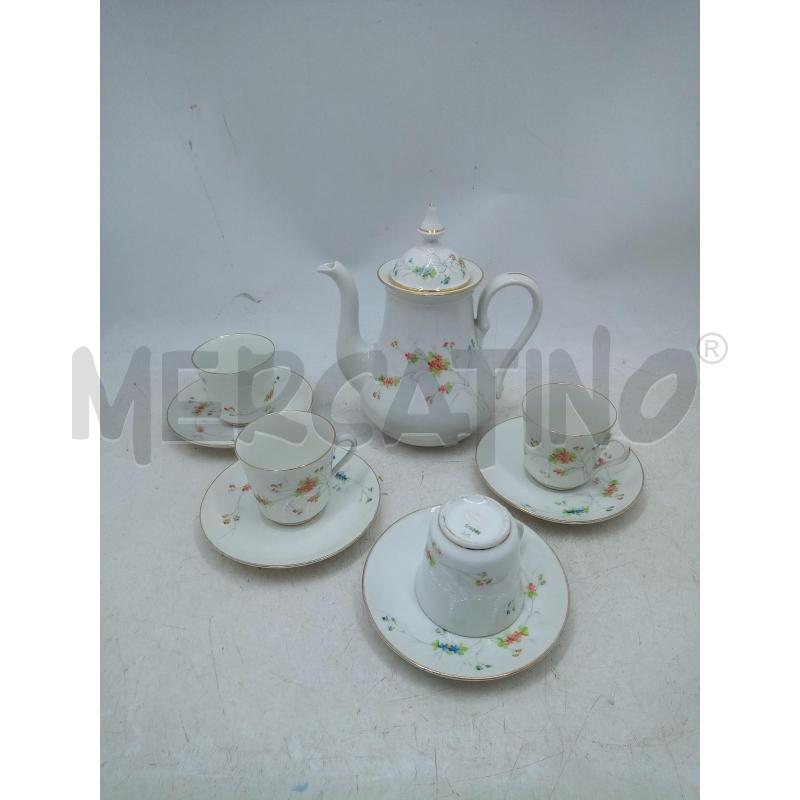 SET CAFFE PORCELLAAN GINORI FIORELLINI DIPINTI  | Mercatino dell'Usato Roma porta maggiore 4