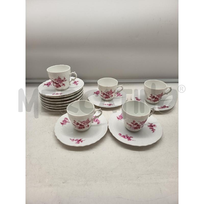 SET CAFFE PORCELLANA GINORI FIORELLINI ROSA   | Mercatino dell'Usato Roma porta maggiore 1