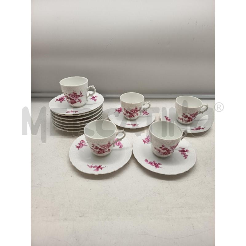 SET CAFFE PORCELLANA GINORI FIORELLINI ROSA   | Mercatino dell'Usato Roma porta maggiore 3