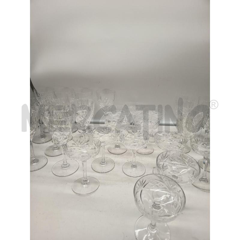 SET CALICI CRISTALLO SAINT LOUIS 3 MISURE | Mercatino dell'Usato Roma porta maggiore 1