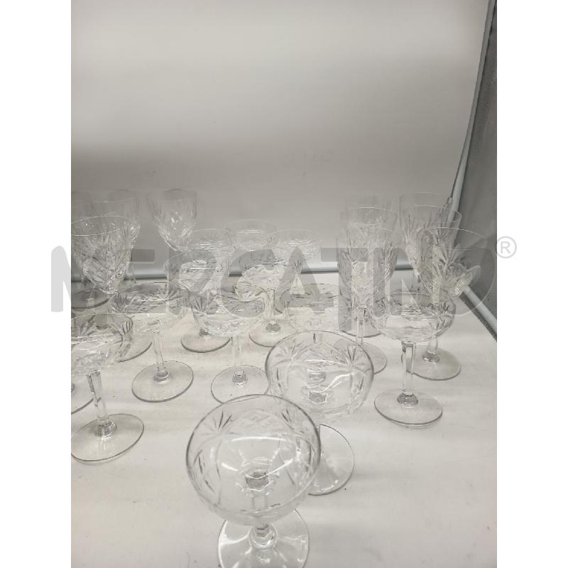 SET CALICI CRISTALLO SAINT LOUIS 3 MISURE | Mercatino dell'Usato Roma porta maggiore 2