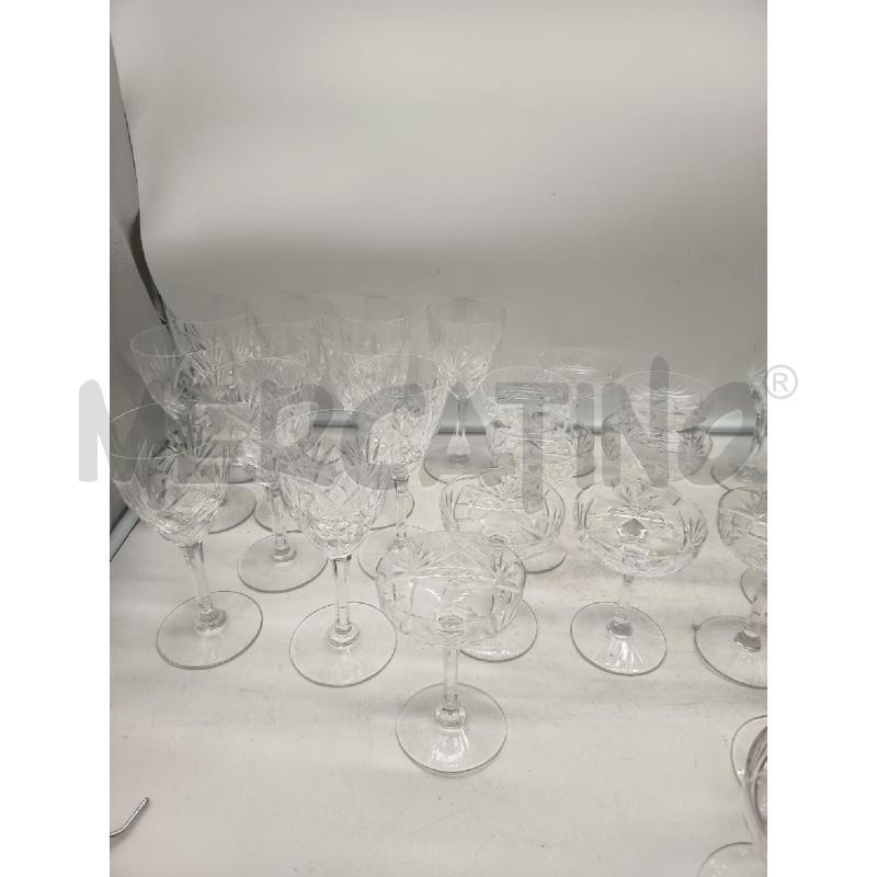 SET CALICI CRISTALLO SAINT LOUIS 3 MISURE | Mercatino dell'Usato Roma porta maggiore 3