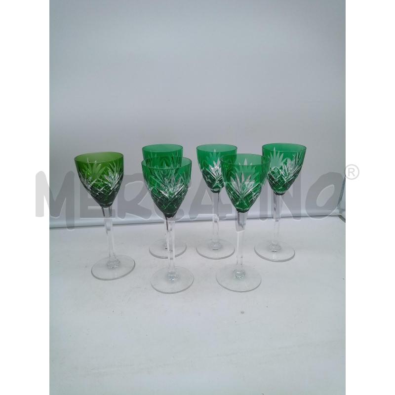 SET CALICI CRISTALLO SAINT LOUIS CHATILLY  | Mercatino dell'Usato Roma porta maggiore 1