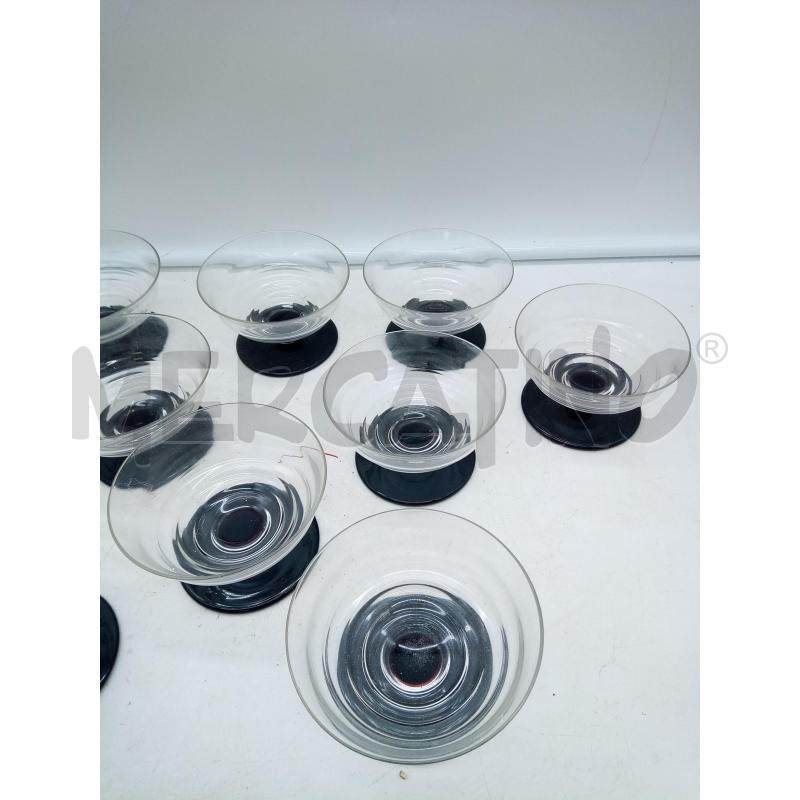 SET COPPETTE VETRO MURANO BASE VINACCIO | Mercatino dell'Usato Roma porta maggiore 2