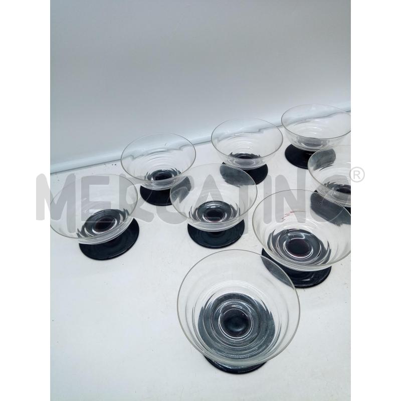 SET COPPETTE VETRO MURANO BASE VINACCIO | Mercatino dell'Usato Roma porta maggiore 3