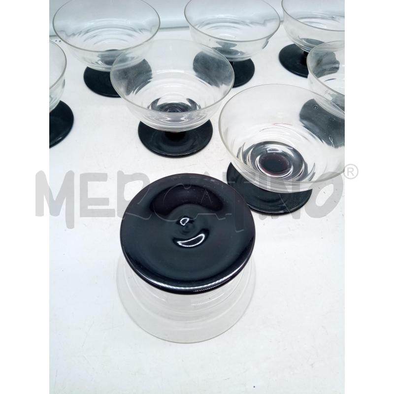 SET COPPETTE VETRO MURANO BASE VINACCIO | Mercatino dell'Usato Roma porta maggiore 4