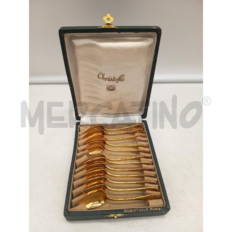 SET CUCCHIAINI CHRISTOFLE VERMEILLE  | Mercatino dell'Usato Roma porta maggiore 2