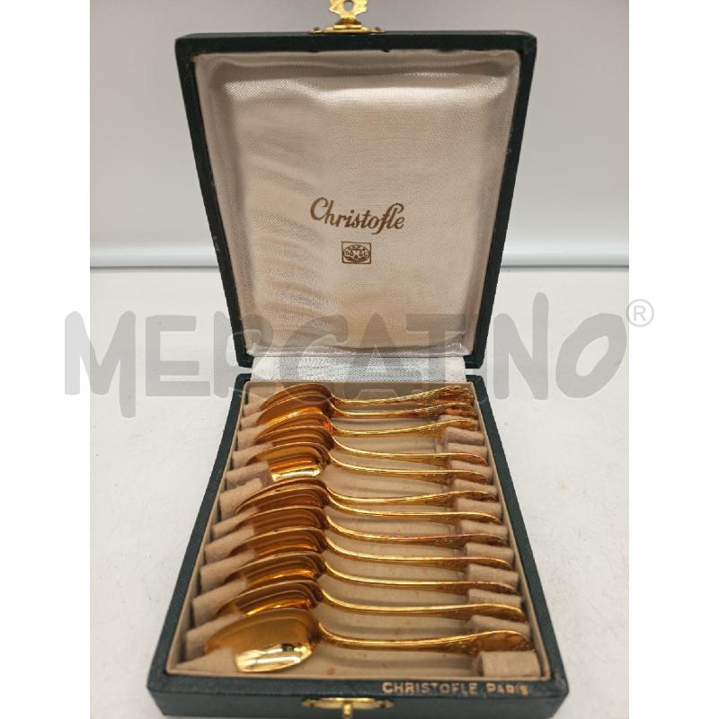 SET CUCCHIAINI CHRISTOFLE VERMEILLE  | Mercatino dell'Usato Roma porta maggiore 4