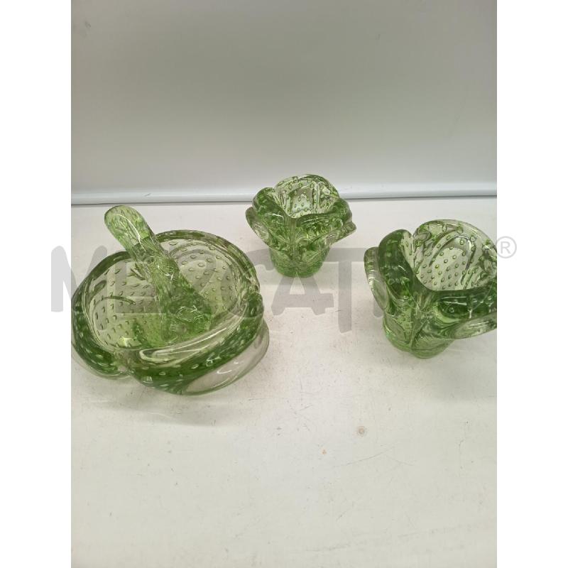 SET DA FUMO VETRO PULEGOSO VERDE  | Mercatino dell'Usato Roma porta maggiore 1