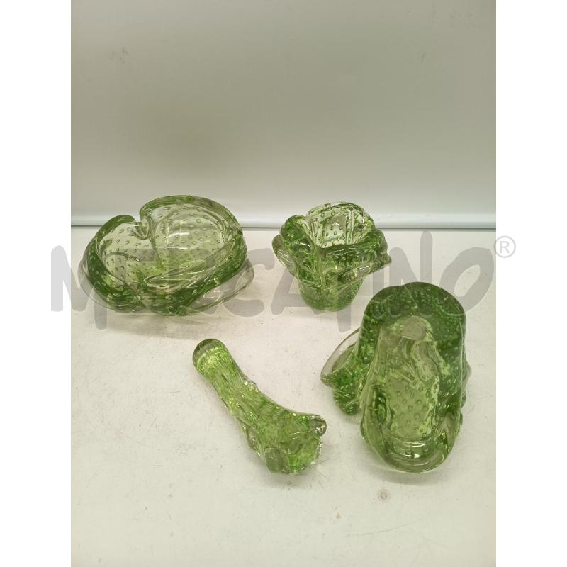 SET DA FUMO VETRO PULEGOSO VERDE  | Mercatino dell'Usato Roma porta maggiore 4
