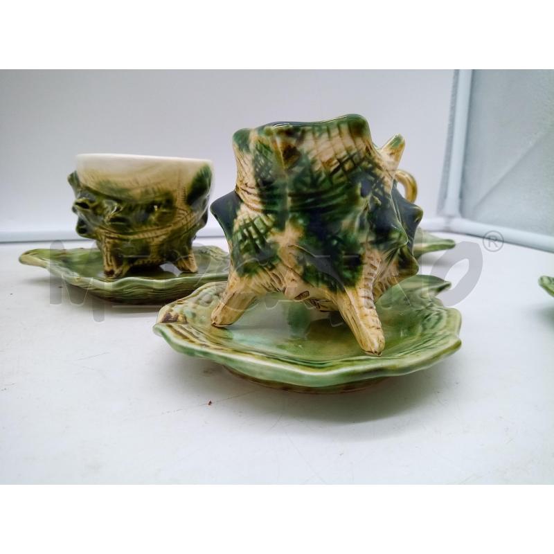 SET DA THE CERAMICA BARBOTINE CONCHIGLIE | Mercatino dell'Usato Roma porta maggiore 4
