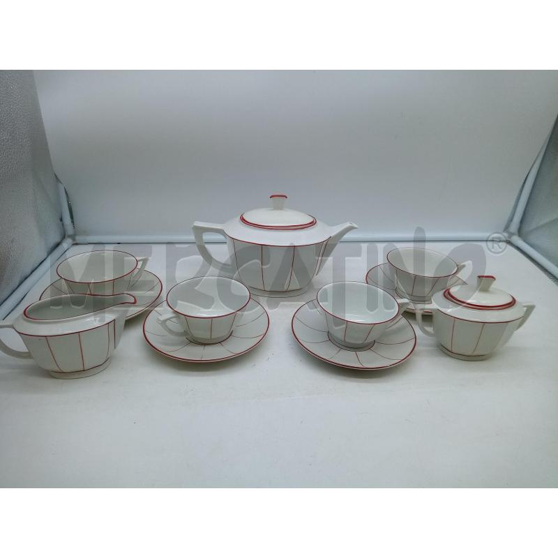 SET DA THE PORC GINORI 40' RIGHE ROSSE | Mercatino dell'Usato Roma porta maggiore 1