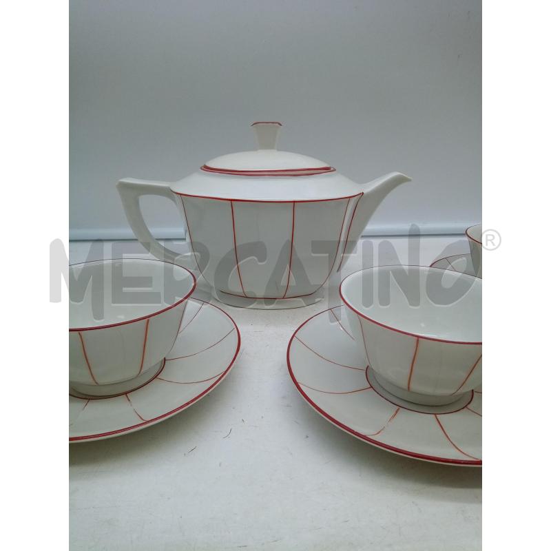 SET DA THE PORC GINORI 40' RIGHE ROSSE | Mercatino dell'Usato Roma porta maggiore 2