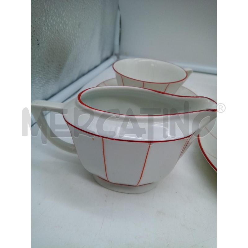 SET DA THE PORC GINORI 40' RIGHE ROSSE | Mercatino dell'Usato Roma porta maggiore 4